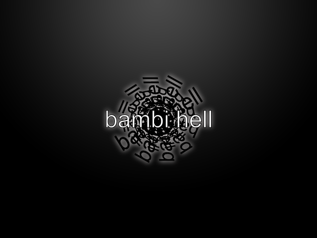Asian Bambi Hell Logo - Spiral Name Like a Spiral Staircase in an enchanted underground castle